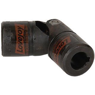 Lovejoy Size NB8B Needle Bearing Universal Joint, 5/8" Round Bore and 5/8" Round Bore, No Keyway, No Setscrew, 1.25" Outer Diameter, 3.75" Overall Length Pin And Block Universal Joints