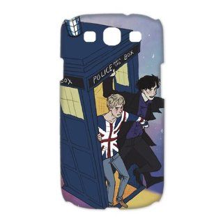 Custom Your Own Personalized Doctor Who and Sherlock SamSung Galaxy S3 I9300 Case 3D Snap on Hard Case Cover Computers & Accessories