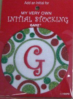 Ganz Christmas EX14207 My Very Own Initial Stocking Letter G  