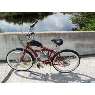 Pacific Shorewood Men's Cruiser Bike (26 Inch Wheels, Burgundy)  Cruiser Bicycles  Sports & Outdoors