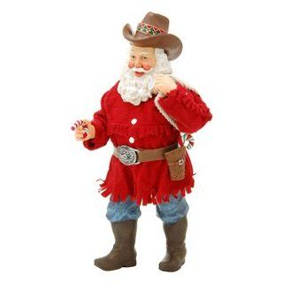 Clothtique Possible Dreams *Reach for the Sky* SANTA COWBOY Uses Candy Cane for Gun   Collectible Figurines