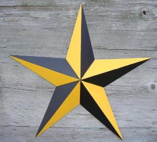 16" Nautical Yellow/black Metal Star. This Unique Nautical Star Is a Magical Way to Decorate. The Star Is Made From .22 Gauge Steel to Ensure Long Life. The Nautical Star Represents Trying to Ensure a Safe Direction in Life. Sailors Used the Stars to 