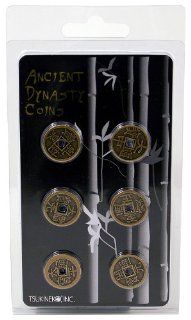 Tsukineko 1 Inch Diameter Ancient Dynasty Coins, 6 Per Pack, Enlightenment