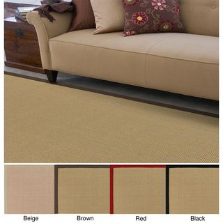 Hand woven Contra Casual Bordered Area Rug (9' x 12') 7x9   10x14 Rugs