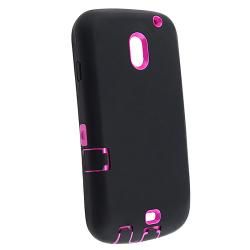 BasAcc Hot Pink/ Black Hybrid Case for Samsung Galaxy Nexus i515 BasAcc Cases & Holders