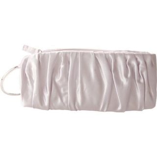 Women's J. Furmani JF20316 Satin Wristlet Silver J. Furmani Evening Bags