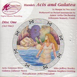 Handel Acis and Galatea (A Masque in Two Acts) Music