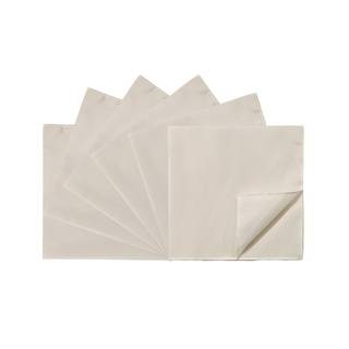 Rose Tree 18 inch Square Cream Lucky Stripe Napkins (Set of 6) Rose Tree Table Linens