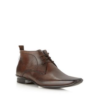 J by Jasper Conran Designer chocolate leather chukka boots