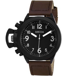 Breda Men's 'Joseph' Brown Leather Band Watch Breda Men's More Brands Watches