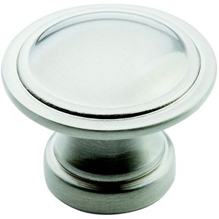 Amerock Traditional Two ring Satin Nickel Knobs (Pack of 5) Amerock Cabinet Hardware