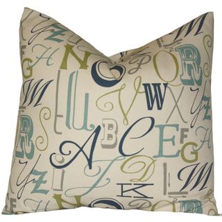 Taylor Marie Fancy Alphabet ABC Throw Pillow Cover Taylor Marie Studio Throw Pillows