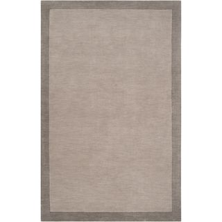 angeloHOME Madison Square Grey Wool Rug (8' x 10') Surya 7x9   10x14 Rugs