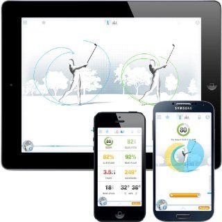 GolfSense 3D Golf Swing Analyzer for iPhone, iPad and Android, White  Golf Swing Trainers  Sports & Outdoors