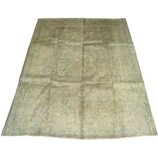 Persian Antique Tabriz Brown/ Beige Rug (8'3 x 11'5) 7x9   10x14 Rugs