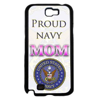 Proud Navy Mom U.S American Soldier Samsung Galaxy Note II 2 N7100 Phone Case Rare 