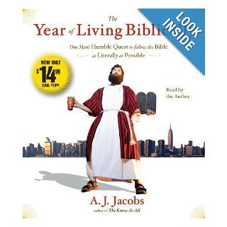 The Year of Living Biblically One Man's Humble Quest to Follow the Bible as Literally as Possible A. J. Jacobs 9780743599337 Books