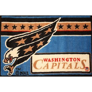 NHL Washington Capitals Red/ Navy Rug (2'6 x 4') Bush Accent Rugs