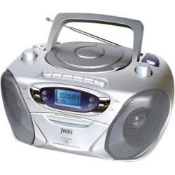 jWIN Portable  CD/Cassette Player with Stereo Radio JWIN Mini Stereo Systems