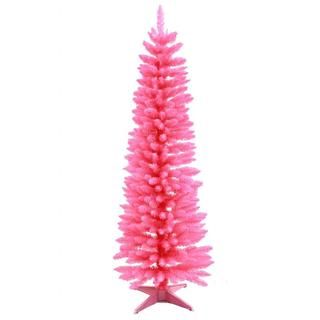 6 foot 320 tip Pink Pencil Tree Seasonal Decor