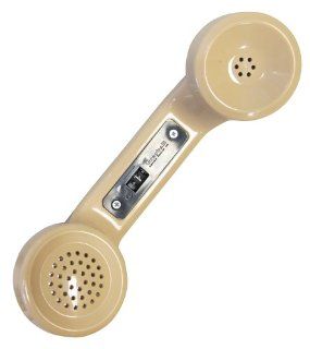 Modular Amplified Receiver Handset Without Cord, Provides Improved Telephone Reception For The Hearing Impaired, Beige