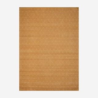 Indo Hand tufted Flat Weave Brown/ Gold Kilim Rug (5'6 x 8') 5x8   6x9 Rugs