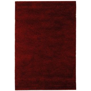 Safavieh Hand made Tribeca Burgundy Wool Shag Rug (4' x 6') Safavieh 3x5   4x6 Rugs