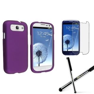 BasAcc Purple Case/ Protector/ Stylus for Samsung Galaxy S III/ S3 BasAcc Cases & Holders