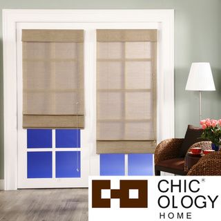 Chicology Nevada Timberwolf Roman Shade (36 in. x 72 in.) Blinds & Shades
