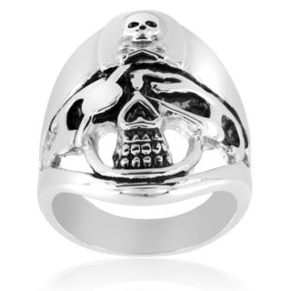 Stainless Steel Pirate Skull Ring West Coast Jewelry Men's Rings