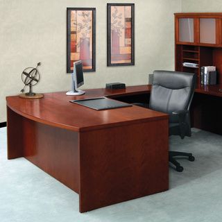 Mayline Mira 72 inch Bow front Desk Shell Mayline Executive Desks