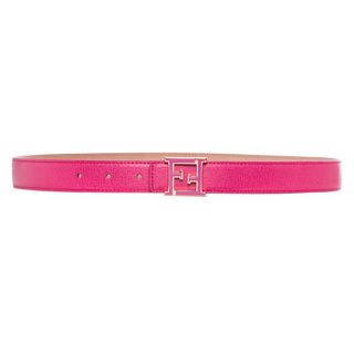 Fendi 'Crayons' Pink Saffiano Leather Belt Fendi Designer Belts