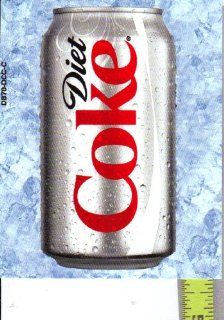 Large Square or Marketing Vendor Size Diet Coca Cola Coke CAN Soda Vending Machine Flavor Strip, Label Card, Not a Sticker  