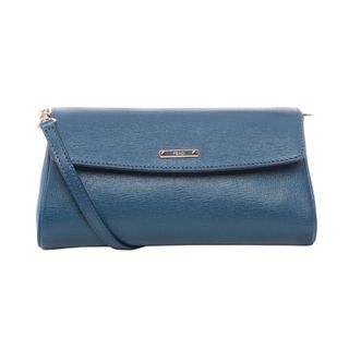Fendi Small 'Crayons' Blue Saffian Leather Crossbody Bag Fendi Designer Handbags
