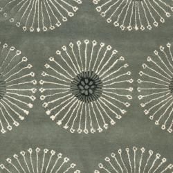 Handmade Soho Zen Grey/ Ivory New Zealand Wool Rug (9'6 x 13'6) Safavieh 7x9   10x14 Rugs
