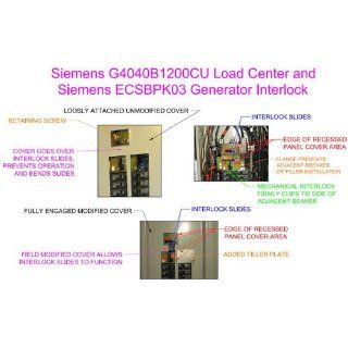 Siemens ECSBPK03 Generator Standby Power Mechanical Interlock   Ground Fault Circuit Interrupters  