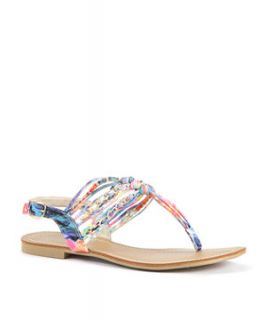 Multicoloured Chain Woven Sandals