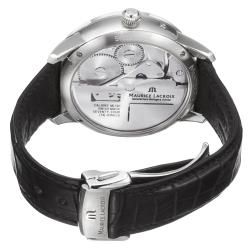 Maurice Lacroix Men's MP6518 SS001 330 'Master Piece' Black Dial Retrograde Watch Maurice Lacroix Men's Maurice Lacroix Watches
