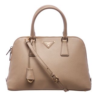 Prada Small Sand Saffiano Leather Satchel Prada Designer Handbags