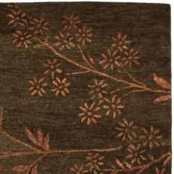 Handmade Soho Brown New Zealand Wool Rug (3'6 x 5'6') Safavieh 3x5   4x6 Rugs