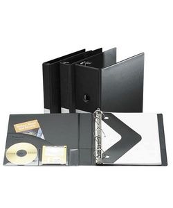 Data Warehouse Binder, Vinyl, 5'' Capacity, 11''x8 1/2'', Black RSA Ring Binders