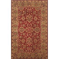 Petra Agra Red Wool Rug (3'6 x 5'6) 3x5   4x6 Rugs