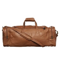 Royce Leather Top Grain Nappa 22 inch Carry On Duffel Bag Royce Leather Leather Duffels