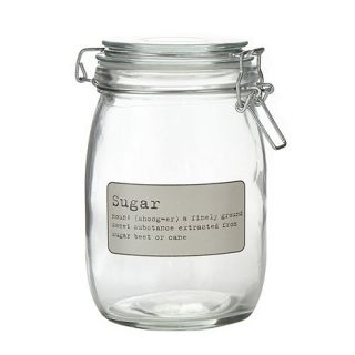 J by Jasper Conran Designer glass Sugar storage jar