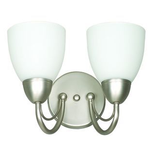 2 light Satin Nickel Tempest Wall Sconce Sconces & Vanities