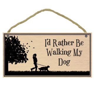 Imagine This "Rather Be Walking My Dog" Wood Sign for Pets  Pet Memorial Products 