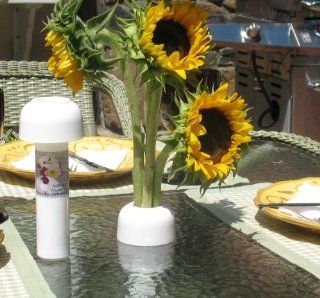 Umbrella Hole Ring  Flower Vase  The NoBrella Flower Vase provides a quick and easy way to decorate the Umbrella Hole Ring Set in your patio table. Place a NoBrella Flower vase in your Patio Table Umbrella Hole and decorate with your favorite fresh cut flo
