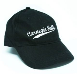 Carnegie Hall Signature Logo Baseball Cap (Black) at  Mens Clothing store