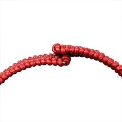 Miadora Red Leather Wire 195ct TGW Black Onyx 7 inch Bracelet Miadora Gemstone Bracelets