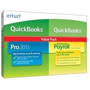 Intuit QuickBooks 2013 Pro With Enhanced Payroll   Complete Product Intuit Clearance